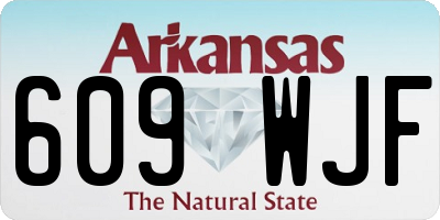 AR license plate 609WJF