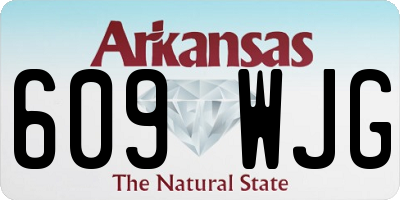 AR license plate 609WJG