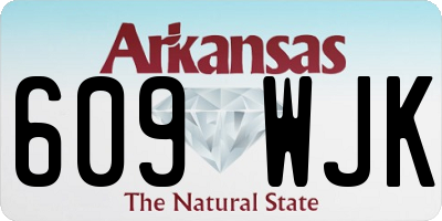 AR license plate 609WJK