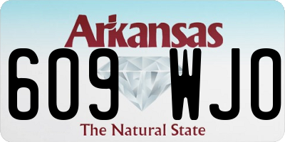 AR license plate 609WJO