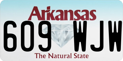 AR license plate 609WJW