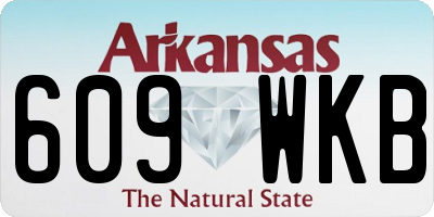 AR license plate 609WKB