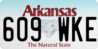 AR license plate 609WKE