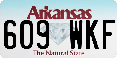 AR license plate 609WKF