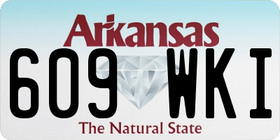 AR license plate 609WKI