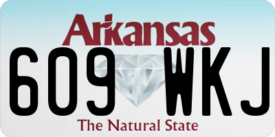 AR license plate 609WKJ