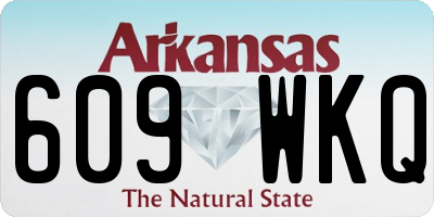 AR license plate 609WKQ