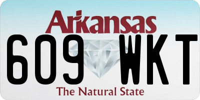 AR license plate 609WKT