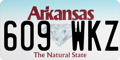 AR license plate 609WKZ