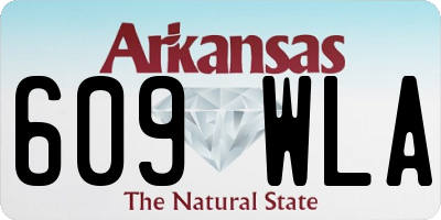 AR license plate 609WLA
