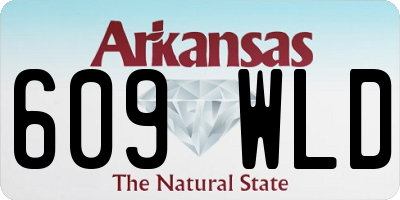 AR license plate 609WLD