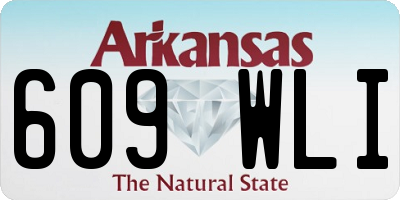 AR license plate 609WLI