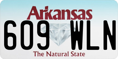 AR license plate 609WLN