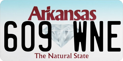 AR license plate 609WNE