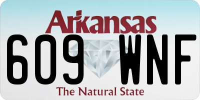 AR license plate 609WNF