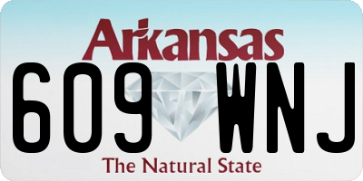 AR license plate 609WNJ
