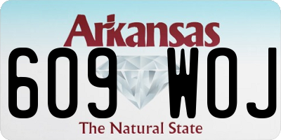 AR license plate 609WOJ