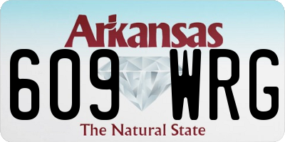 AR license plate 609WRG