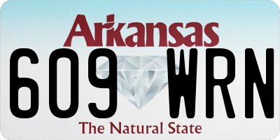 AR license plate 609WRN