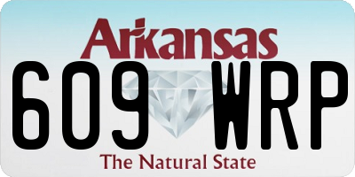 AR license plate 609WRP