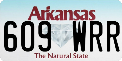 AR license plate 609WRR