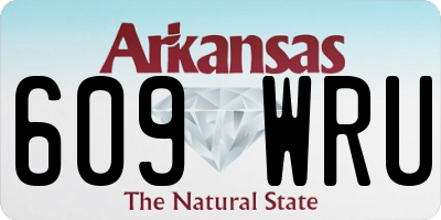 AR license plate 609WRU