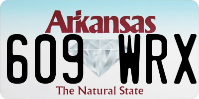 AR license plate 609WRX