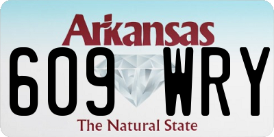 AR license plate 609WRY