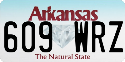 AR license plate 609WRZ