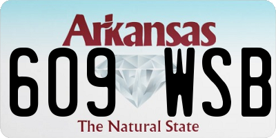 AR license plate 609WSB