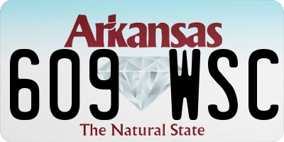 AR license plate 609WSC