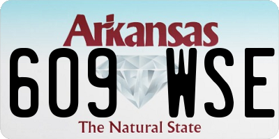 AR license plate 609WSE