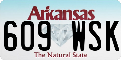 AR license plate 609WSK