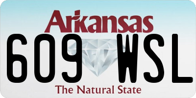 AR license plate 609WSL
