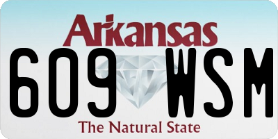 AR license plate 609WSM