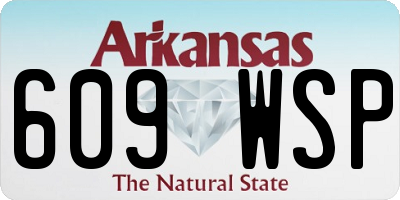 AR license plate 609WSP