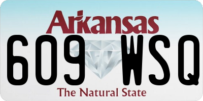 AR license plate 609WSQ