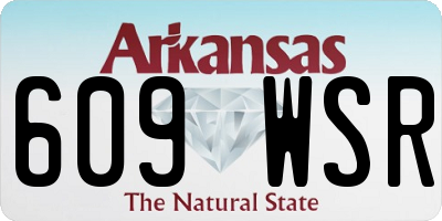 AR license plate 609WSR