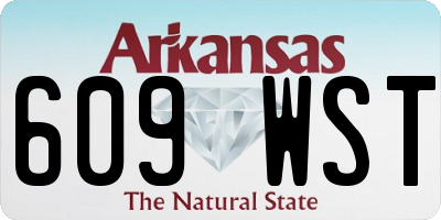 AR license plate 609WST