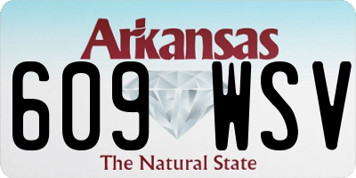 AR license plate 609WSV