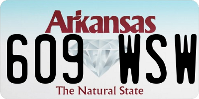 AR license plate 609WSW