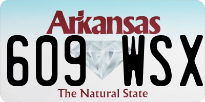 AR license plate 609WSX