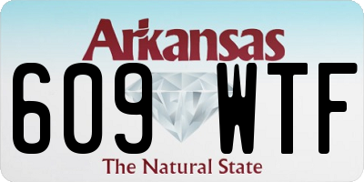AR license plate 609WTF