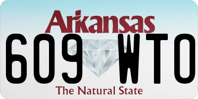 AR license plate 609WTO