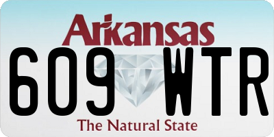 AR license plate 609WTR