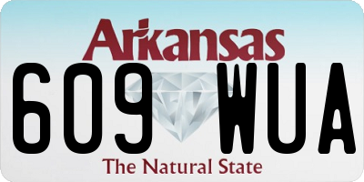 AR license plate 609WUA
