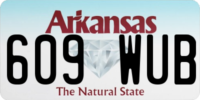 AR license plate 609WUB