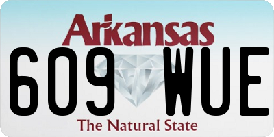 AR license plate 609WUE