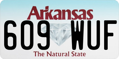 AR license plate 609WUF