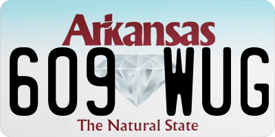 AR license plate 609WUG